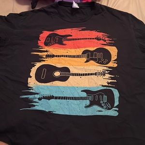 mens guitar shirt